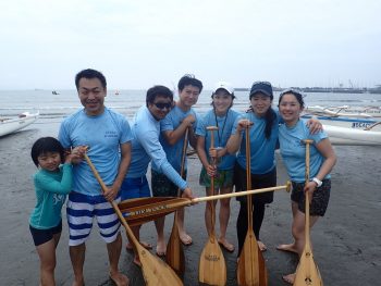 アウトリガーカヌーの打ち上げです！家族でOK!!オープン参加の日！16時ごろ～