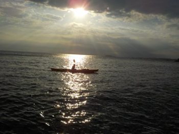 金曜日「しぜん」　いい夕日だぁ～～　そして、逗子の花火大会！